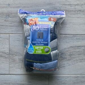 NWT Hanes Boys' Boxer Briefs 10-Pack
